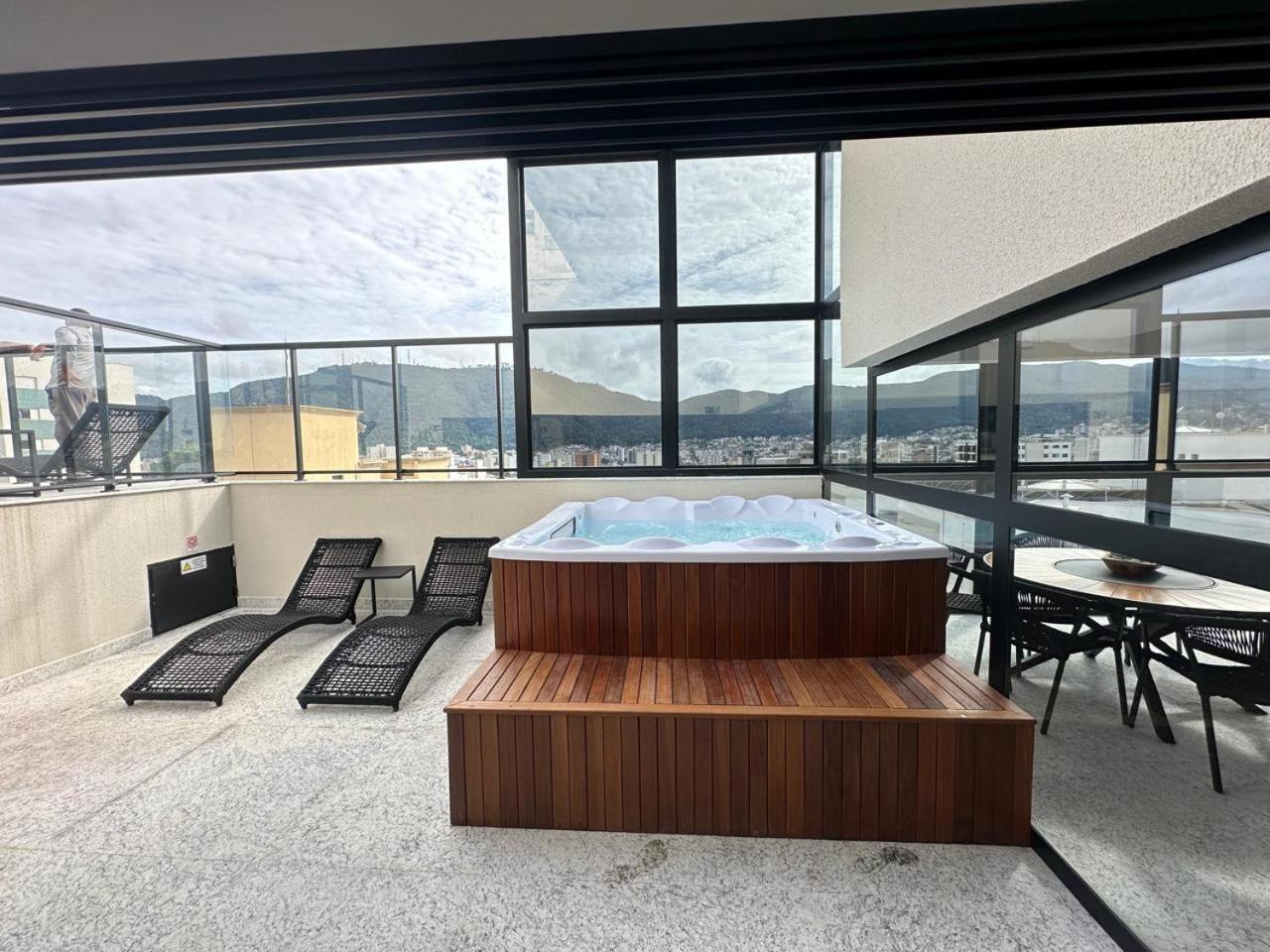 Studio Central Com Lazer E Spa Poços de Caldas Kültér fotó
